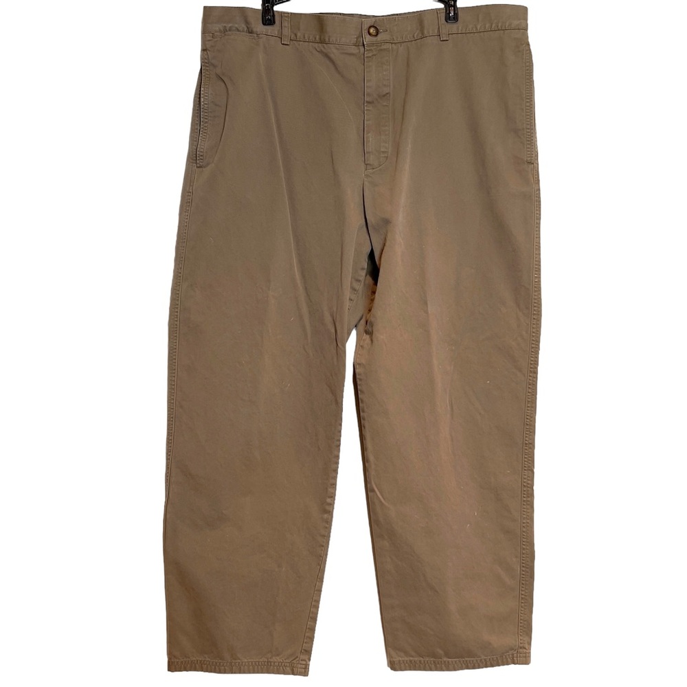 Lacoste Flat Front Chinos Dark Khaki sz 40